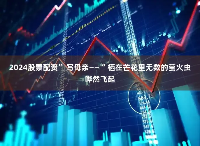 2024股票配资” 写母亲—— ”栖在芒花里无数的萤火虫哗然飞起